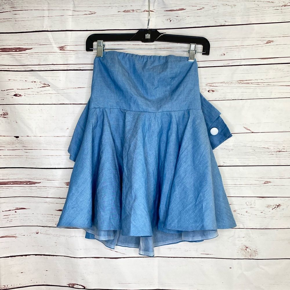 Do + Be Flowing Strapless Top